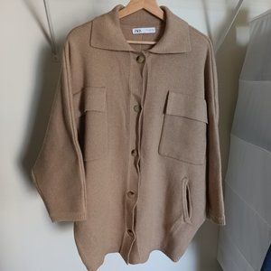 ZARA oversized knit jacket